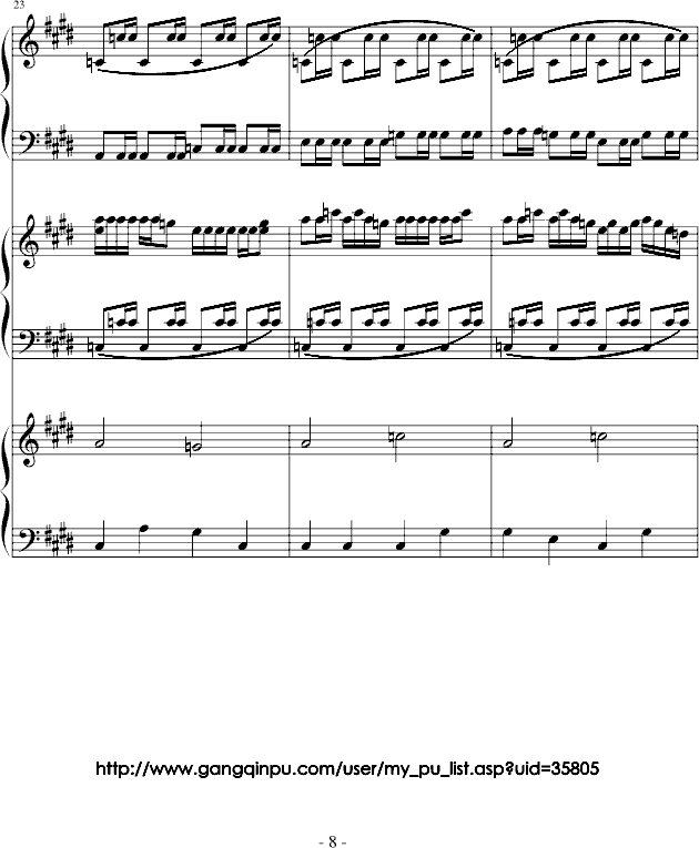 疯 狂 钢 琴 乐 队钢琴曲谱（图8）