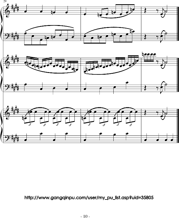 疯 狂 钢 琴 乐 队钢琴曲谱（图10）