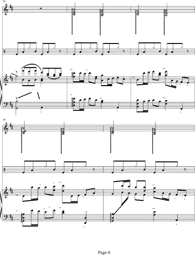 D大调卡农-钢琴华丽版钢琴曲谱（图6）