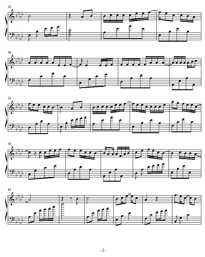 爱(无奈最新创作)钢琴曲谱（图2）