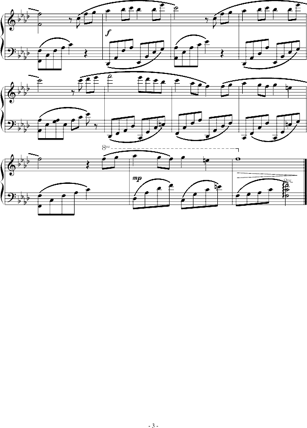 childhood memory钢琴曲谱（图3）
