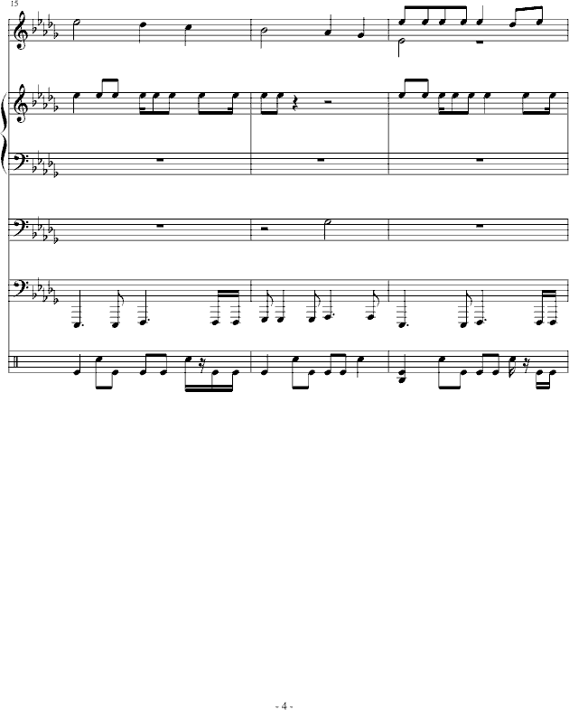梯田-总谱钢琴曲谱（图4）