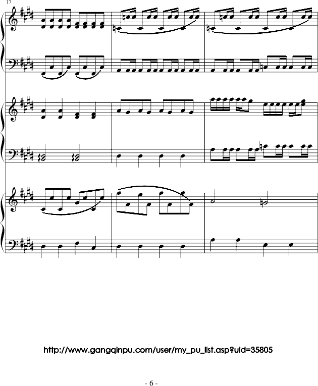 疯 狂 钢 琴 乐 队钢琴曲谱（图6）