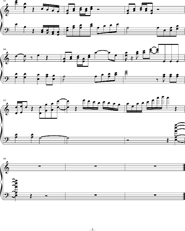 凤霸天下钢琴曲谱（图5）