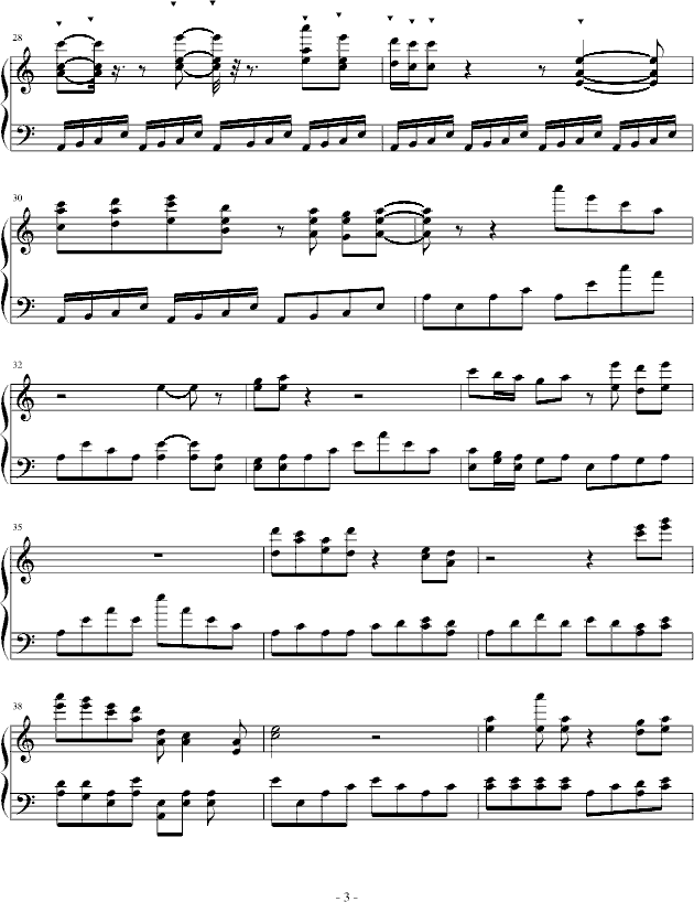 凤霸天下钢琴曲谱（图3）