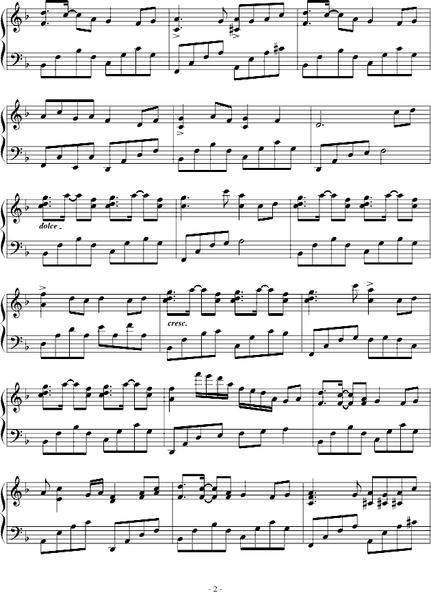 枫林私语·变奏钢琴曲谱（图2）