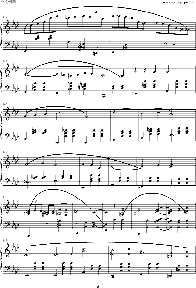 降A大调圆舞曲钢琴曲谱（图6）
