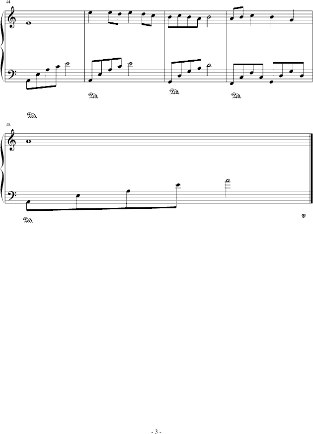 四季组曲之冬隐钢琴曲谱（图3）