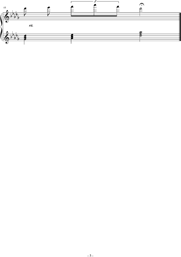 夏の风钢琴曲谱（图5）