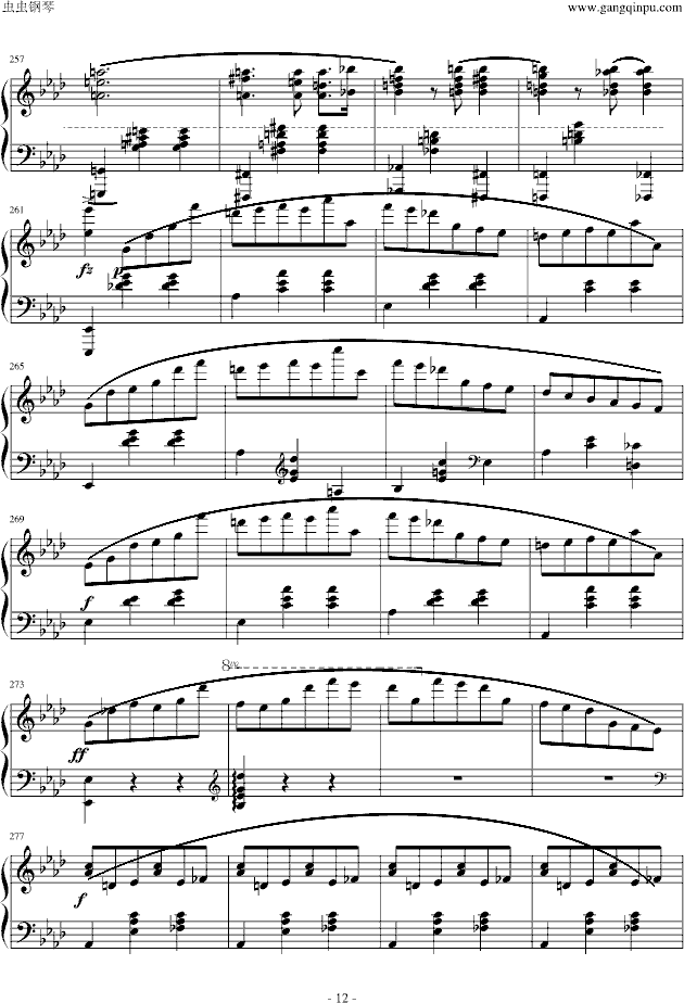 降A大调圆舞曲钢琴曲谱（图12）