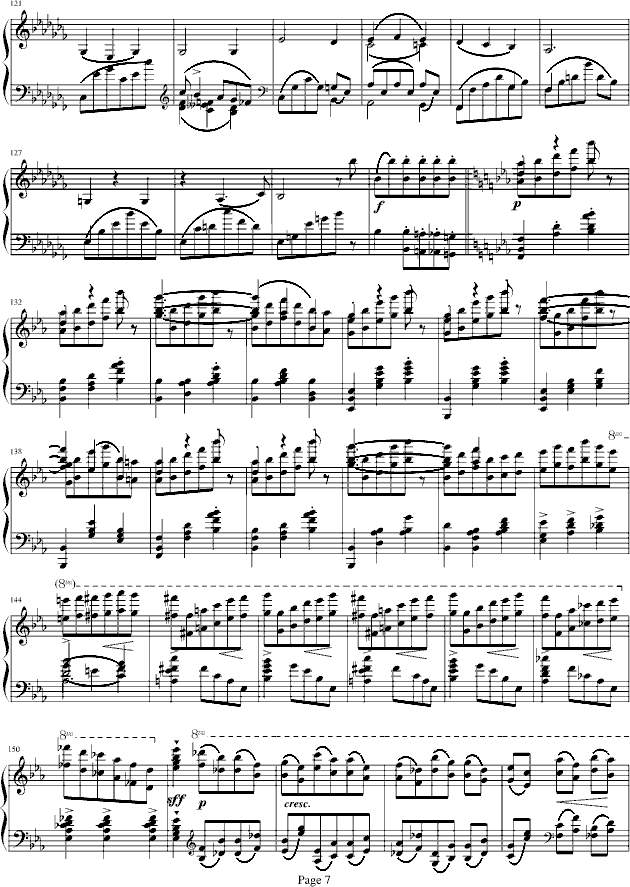 蓝色多瑙河-Schulz-Evler改编钢琴曲谱（图7）