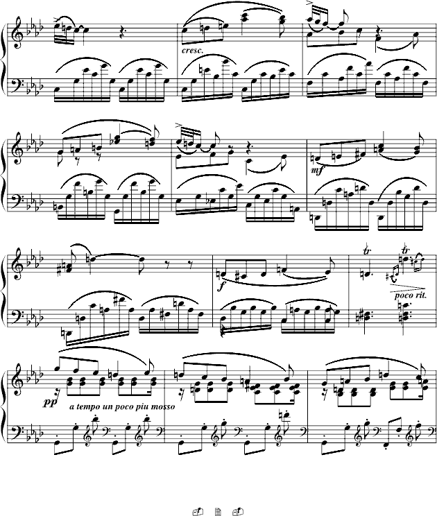 夜曲-法雅钢琴小品钢琴曲谱（图2）