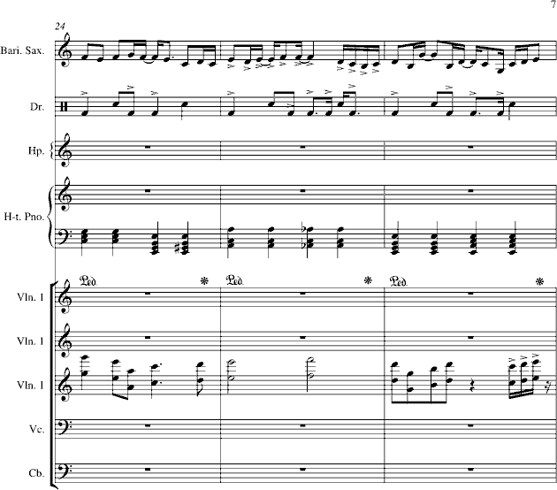 心雨-改进版钢琴曲谱（图7）