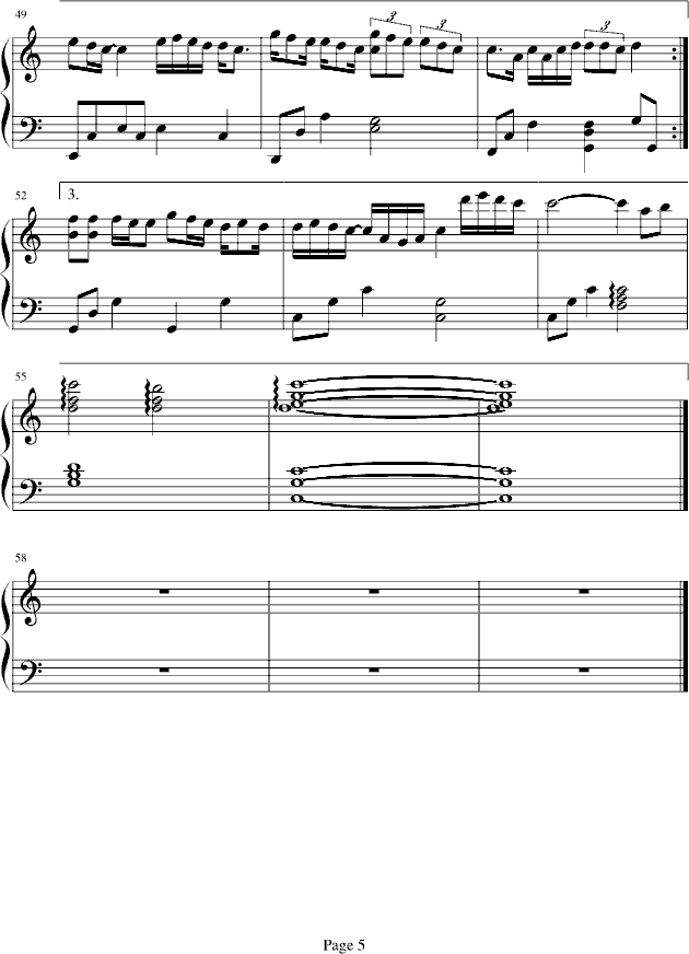 小丑鱼钢琴曲谱（图5）