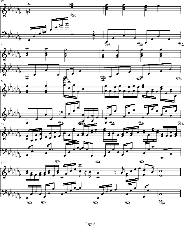 初冬（钢琴伴奏版）钢琴曲谱（图6）