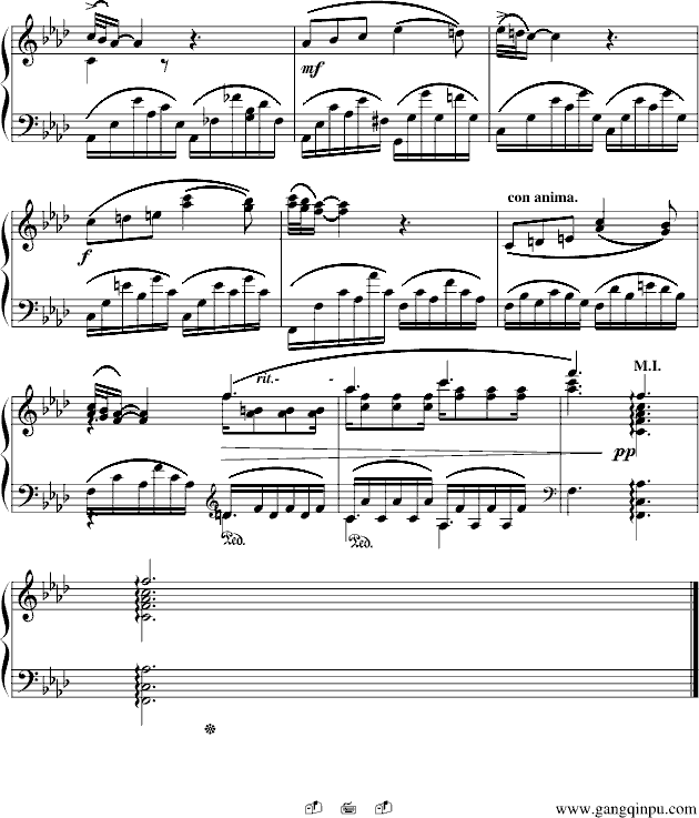 夜曲-法雅钢琴小品钢琴曲谱（图7）