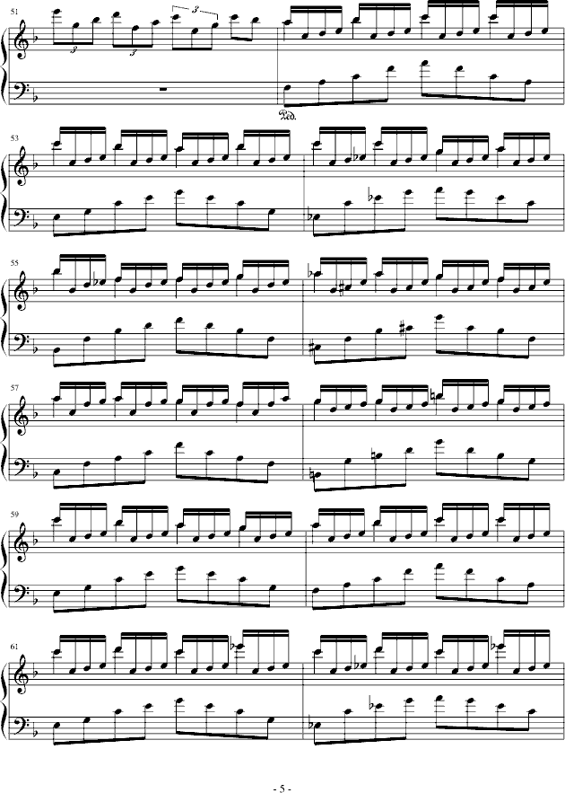 梦中漫游记钢琴曲谱（图5）