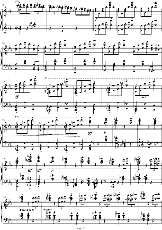 蓝色多瑙河-Schulz-Evler改编钢琴曲谱（图13）