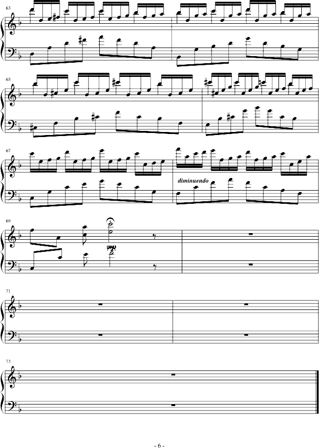 梦中漫游记钢琴曲谱（图6）