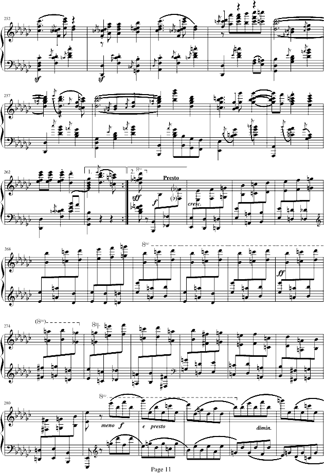蓝色多瑙河-Schulz-Evler改编钢琴曲谱（图11）