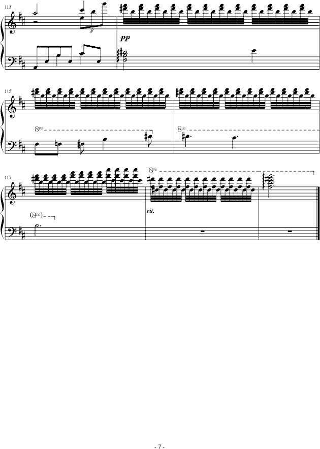 幻想曲第二章(夜森林)钢琴曲谱（图7）