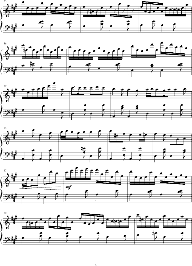 幻想曲第二章(夜森林)钢琴曲谱（图4）