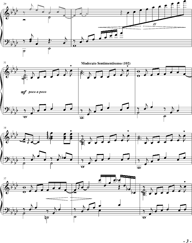 雨巷钢琴曲谱（图3）