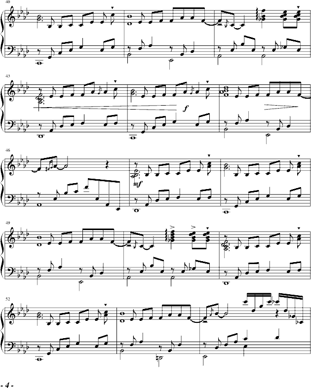 雨巷钢琴曲谱（图4）