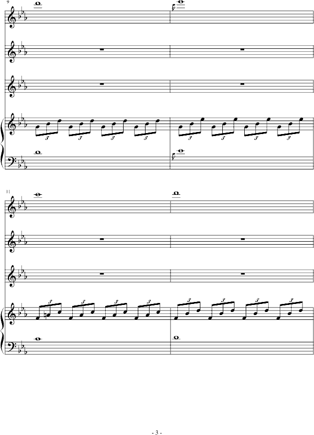 迷失天堂钢琴曲谱（图3）