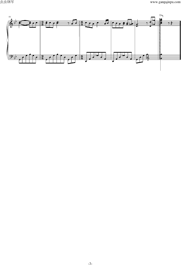 野花-幸福版钢琴曲谱（图3）