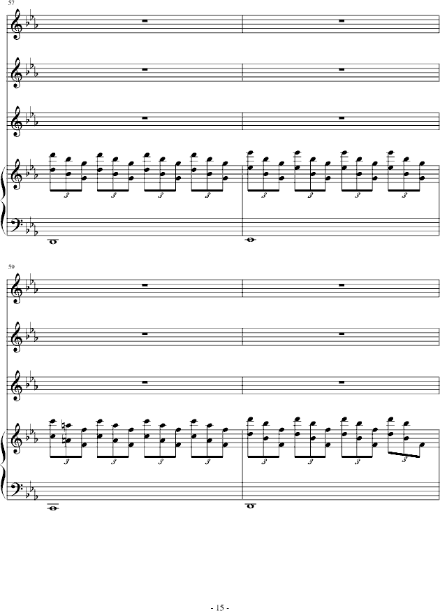 迷失天堂钢琴曲谱（图15）