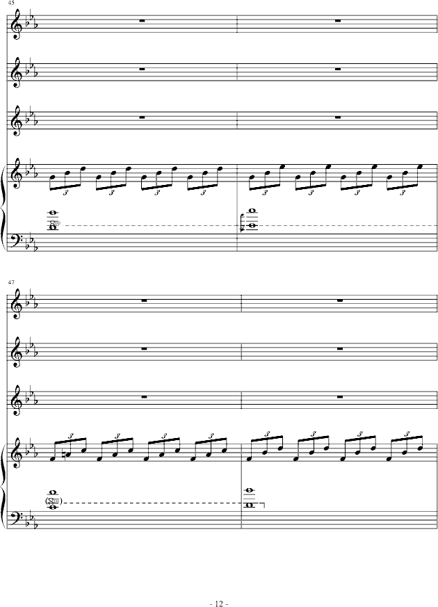 迷失天堂钢琴曲谱（图12）