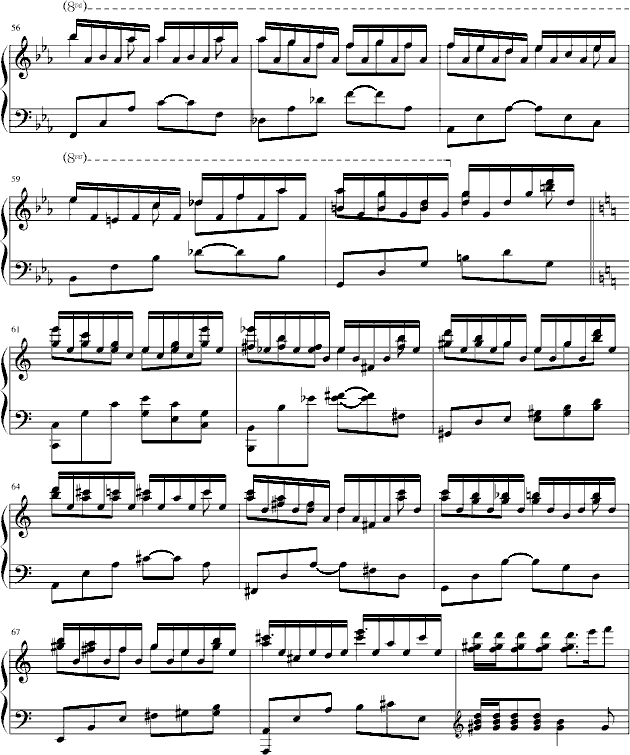 小奏鸣曲(第一章)钢琴曲谱（图4）
