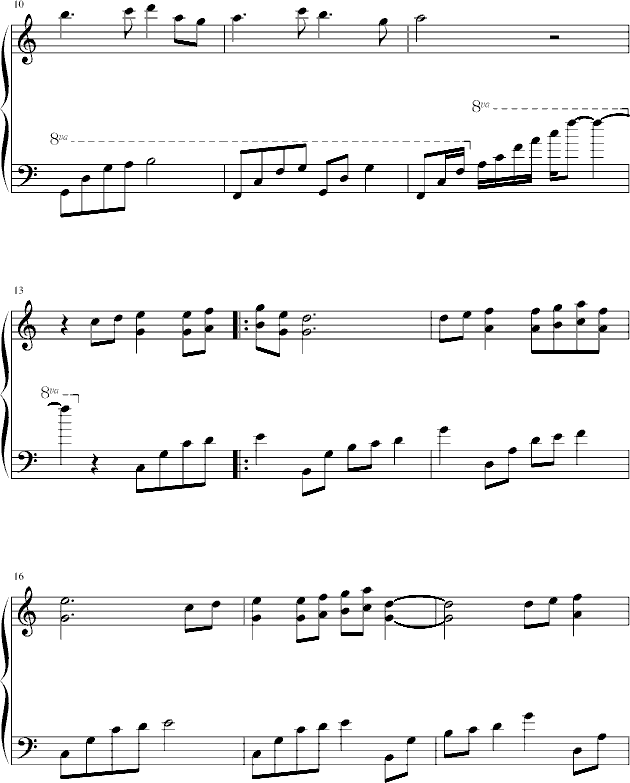 “憨猪”的眼泪钢琴曲谱（图2）