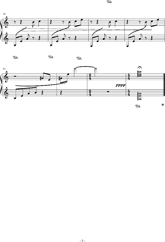 春逝钢琴曲谱（图5）