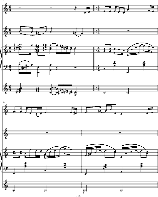 泪光钢琴曲谱（图2）