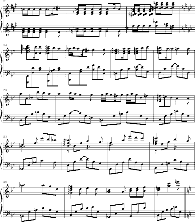 小奏鸣曲(第一章)钢琴曲谱（图7）