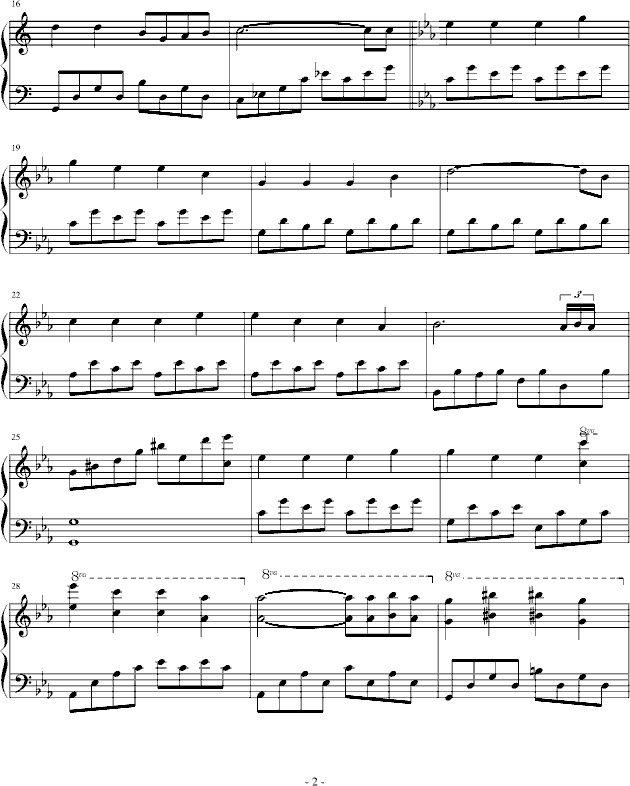 钢琴小品2钢琴曲谱（图2）
