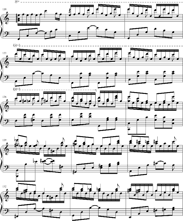 小奏鸣曲(第一章)钢琴曲谱（图8）