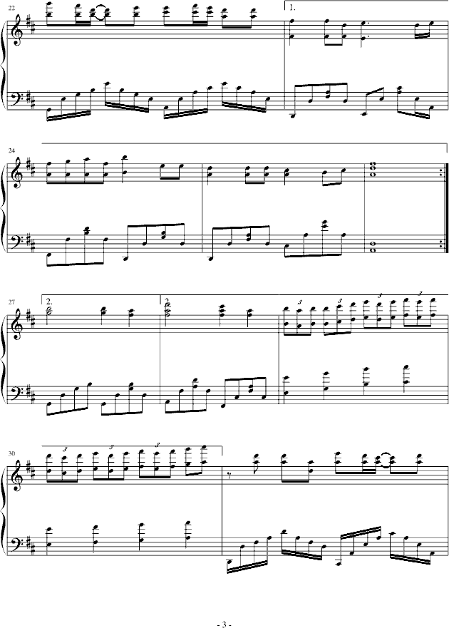 天使钢琴曲谱（图3）