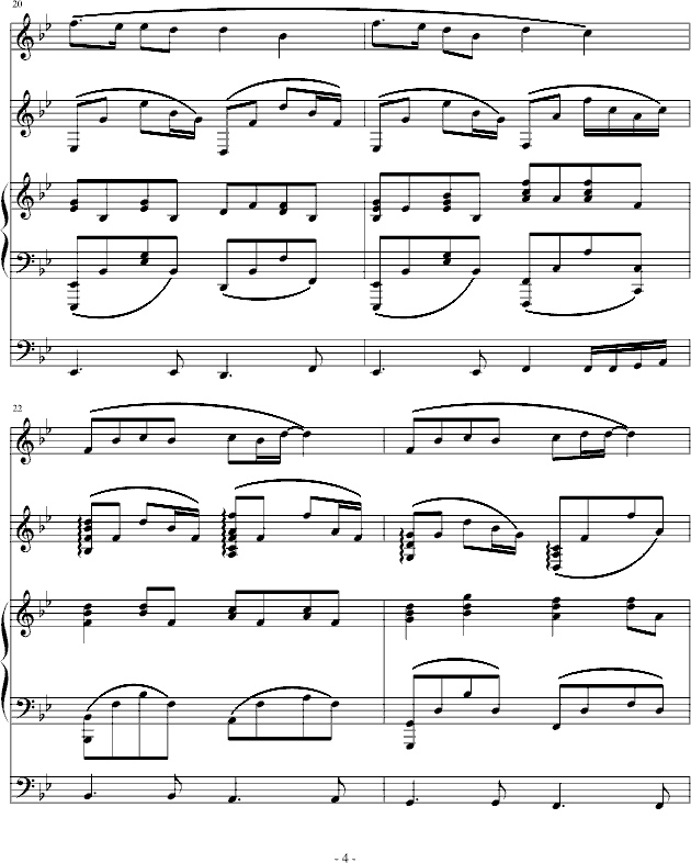 同样的梦 （乐队版）钢琴曲谱（图4）