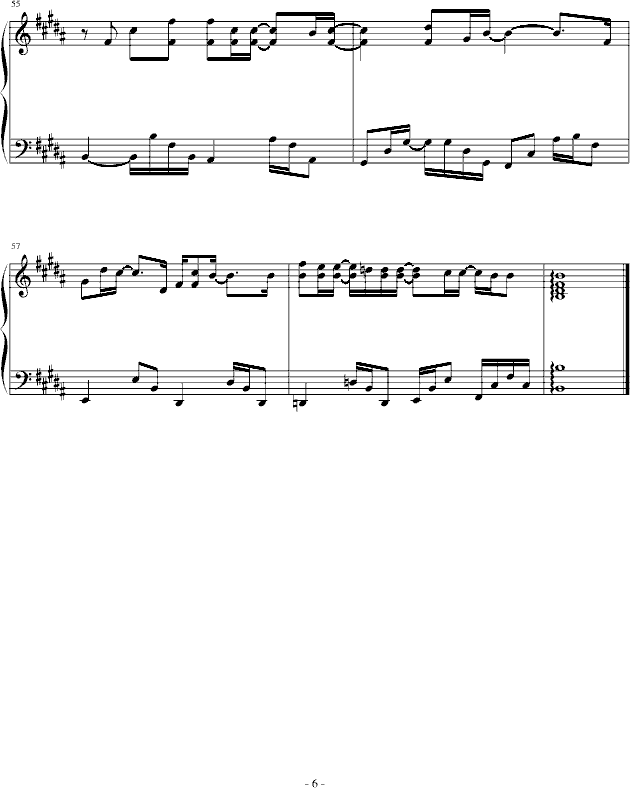 专属天使-丸子me2钢琴曲谱（图6）