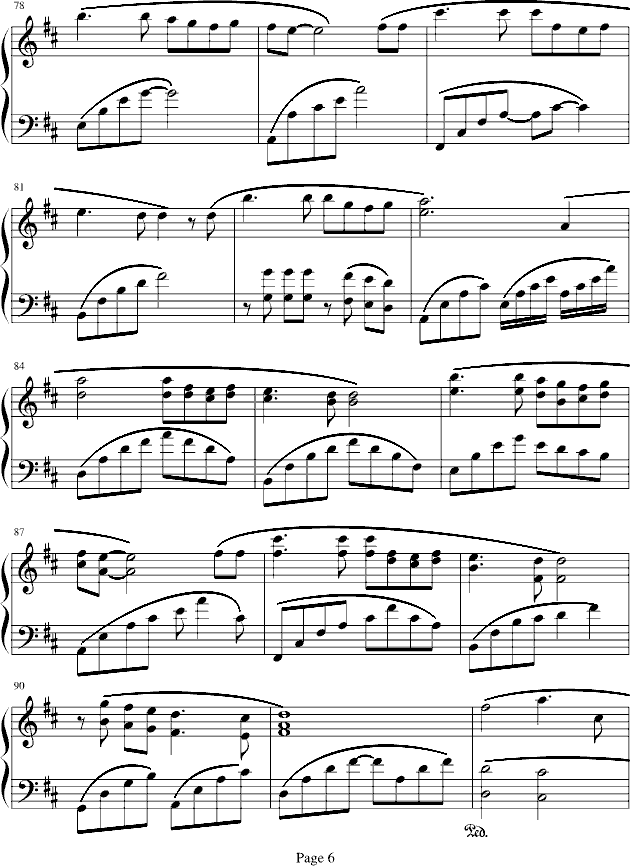 缠绵钢琴曲谱（图6）