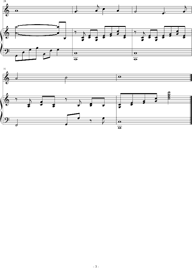 报告祖国钢琴曲谱（图3）