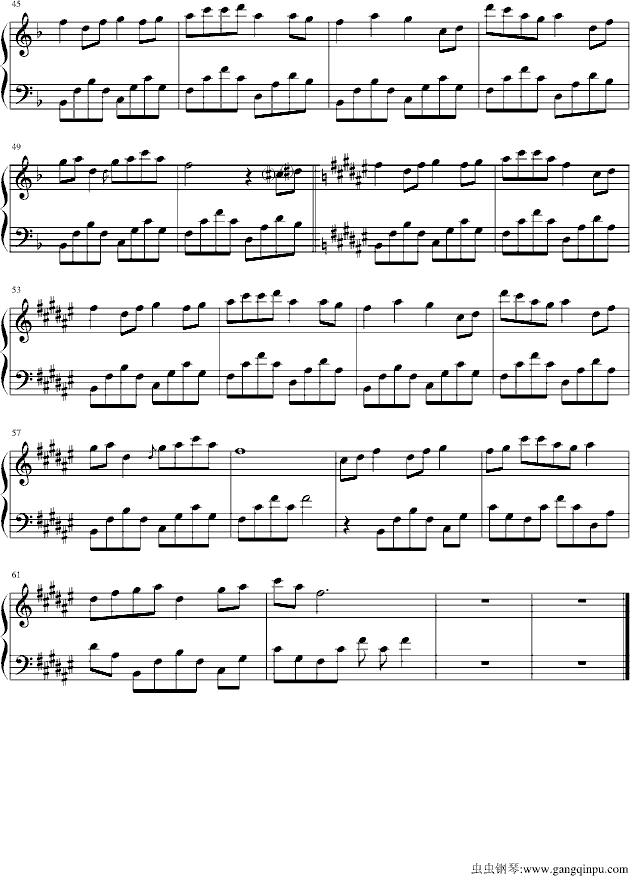七夕钢琴曲谱（图3）