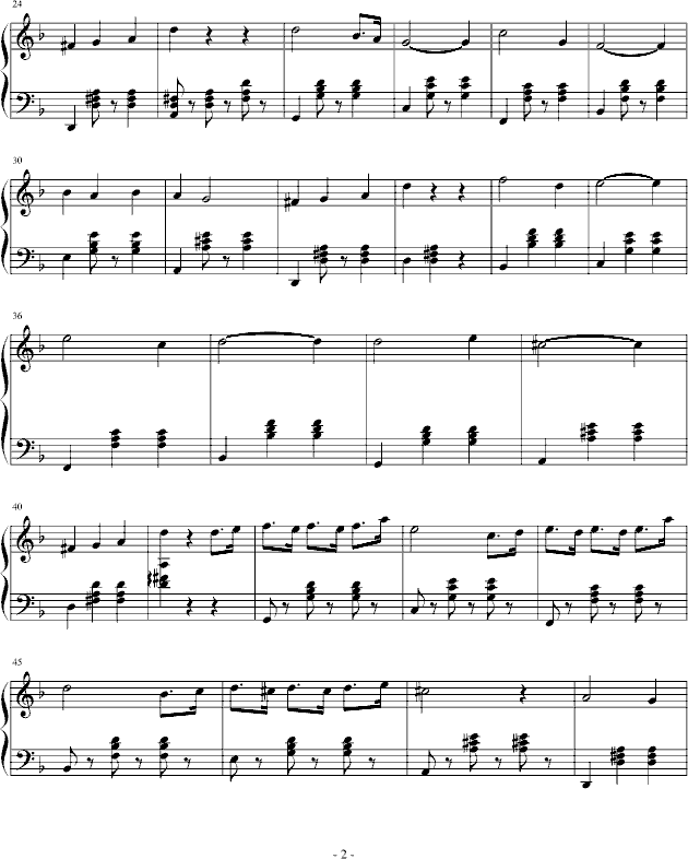 伴侶钢琴曲谱（图2）