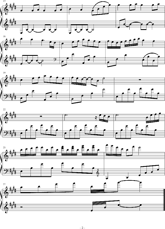童年的涟漪钢琴曲谱（图2）