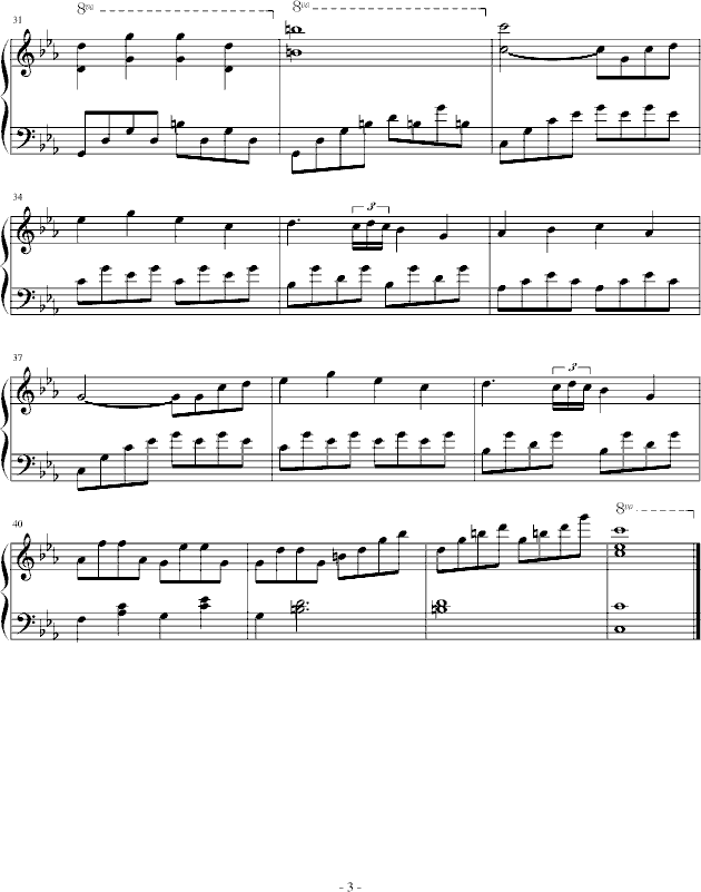 钢琴小品2钢琴曲谱（图3）