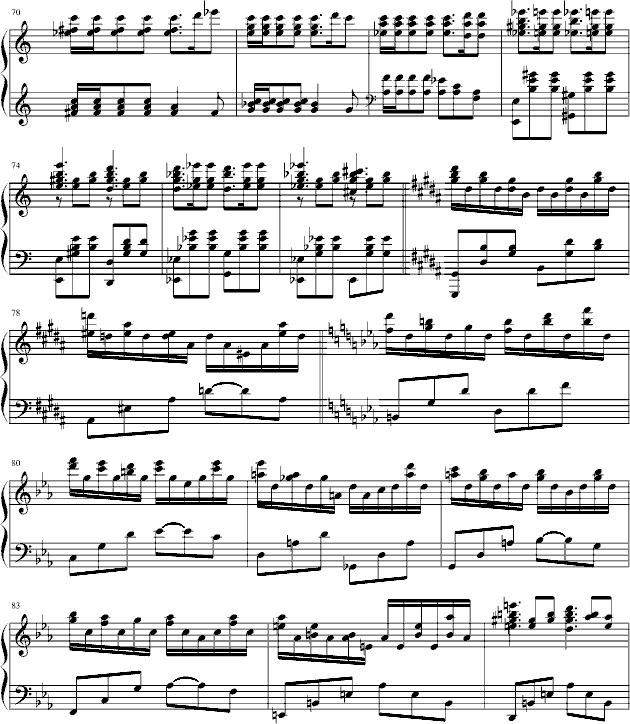 小奏鸣曲(第一章)钢琴曲谱（图5）