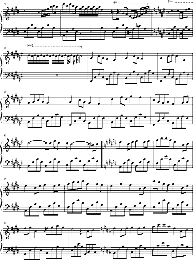 七夕钢琴曲谱（图2）